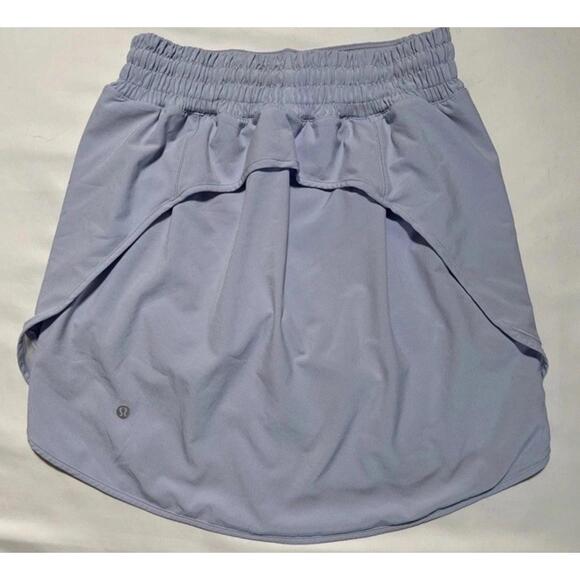 Dresses & Skirts - LULULEMON Hotty Hot High-Rise Skirt *Long Size 4 Pastel Blue Lined